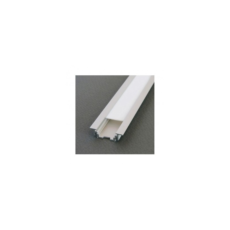 Profilé rainure aluminium brut 2m pour bandeaux LED • MMElectricité