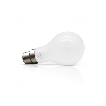 Ampoule LED B22 bulb 12W 2700°K - filament dépoli • MMElectricité