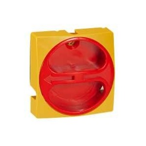 Manette cadenassable IP40 pour interrupteur-sectionneur rotatif composable - 20A à 63A - jaune et rouge LEGRAND