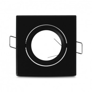 Support plafond carré orientable noir 83x83mm VISION EL
