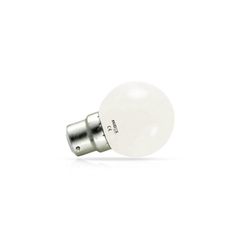 Ampoule LED B22 bulb 1W 3000°K • MMElectricité