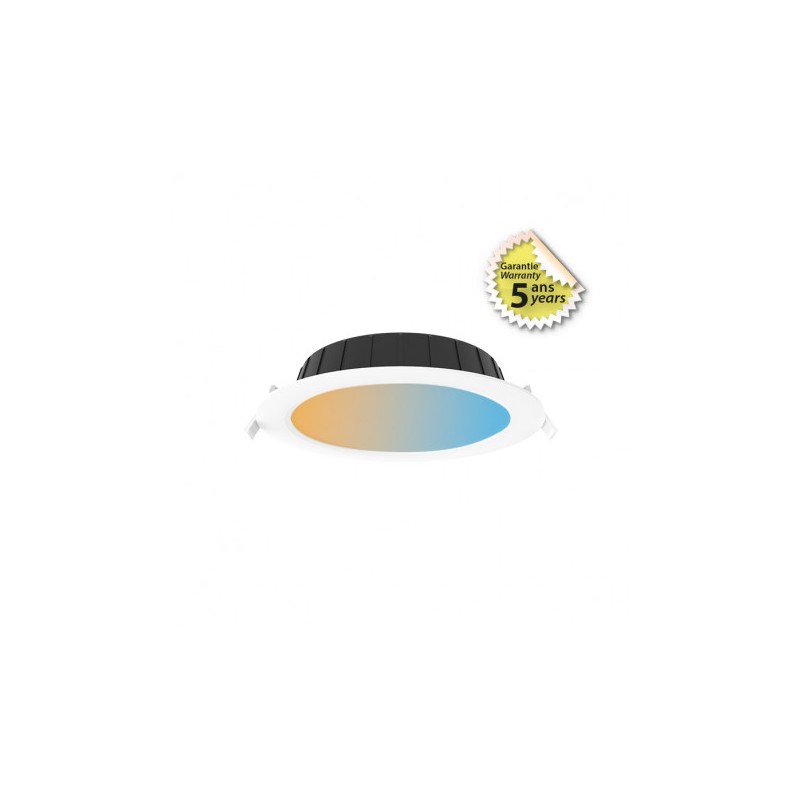 Downlight LED 21W CCT DALI2/PUSH BBC 3000/4000/6500K - Blanc - MIIDEX - 100654