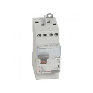 Interrupteur différentiel 2P 230V~ 25A type A 30mA - 2 modules LEGRAND