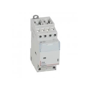 Contacteur de puissance CX³ bobine 24V~ sans commande manuelle - 4P 400V~ - 25A - contact 4F - 2 modules LEGRAND