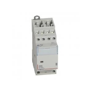 Contacteur de puissance CX³ bobine 230V~ sans commande manuelle - 4P 400V~ - 25A - contact 2O+2F - 2 modules LEGRAND