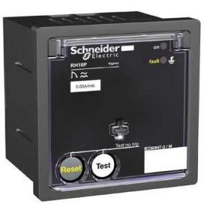 Relais différentiel 220-240VAC sensibilité 0,03A - instantané - Vigirex RH10P SCHNEIDER